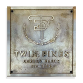 Brass Plaque with Custom Business Logo, Name & Address